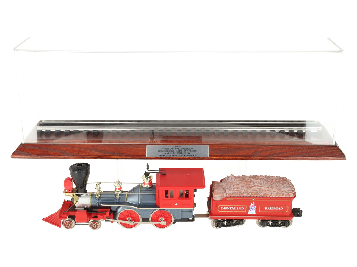 Lionel 6-18008 Disneyland 4-4-0 Steam Locomotive & Tender #4 w/Display Case EX