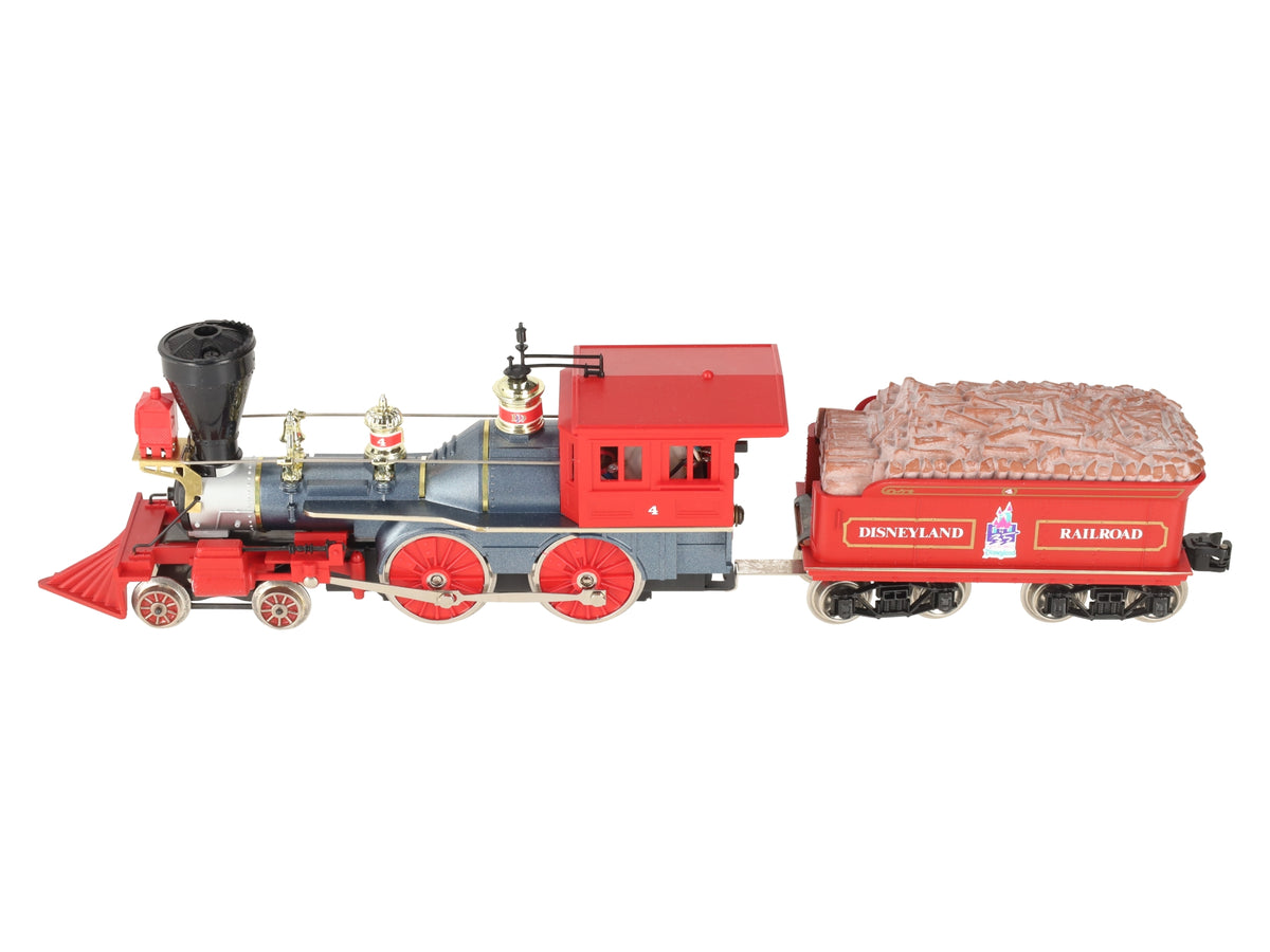 Lionel 6-18008 Disneyland 4-4-0 Steam Locomotive & Tender #4 w/Display Case EX
