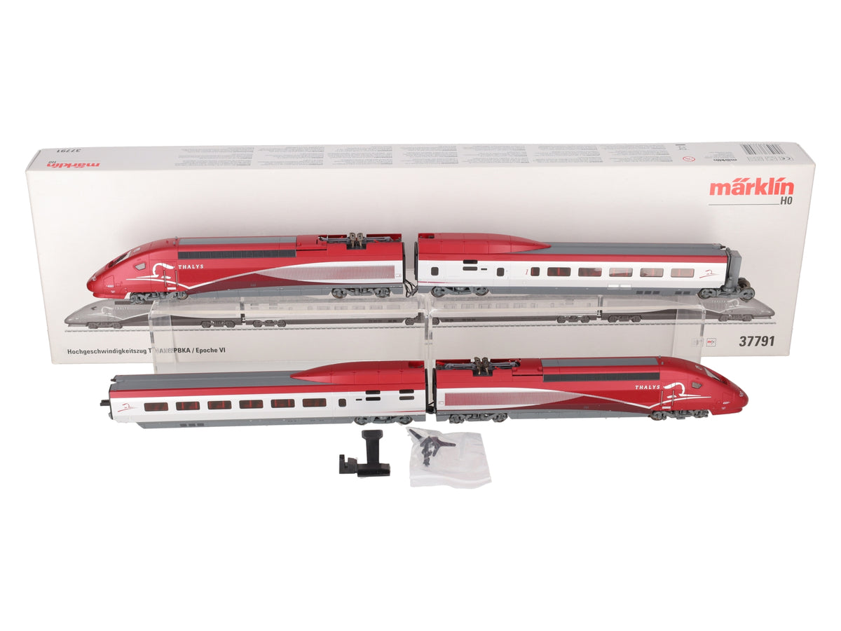 Marklin 37791 Thalys PBKA High Speed HO Gauge Electric Train Set VG/Box