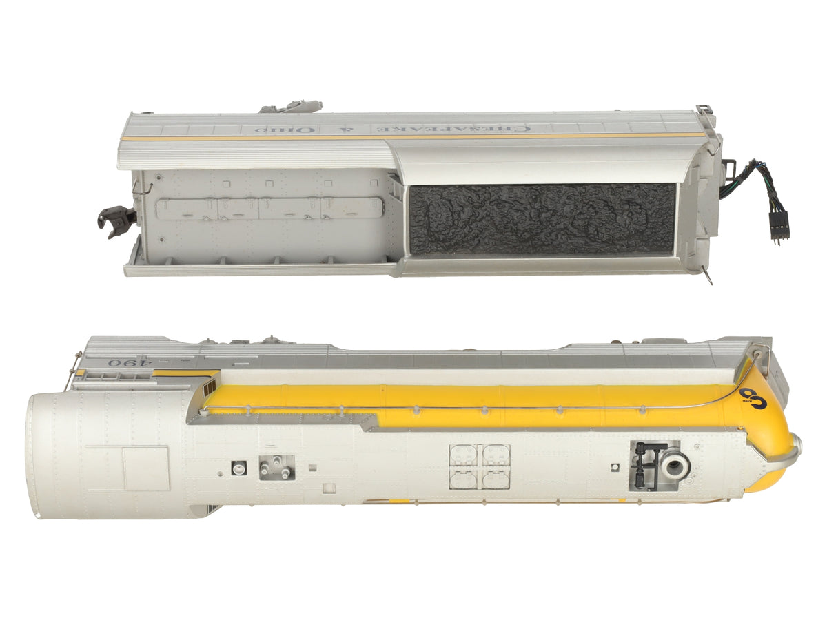 Lionel 6-18043 O Gauge C&O Streamlined Hudson Locomotive & Tender with RSII #490 EX/Box