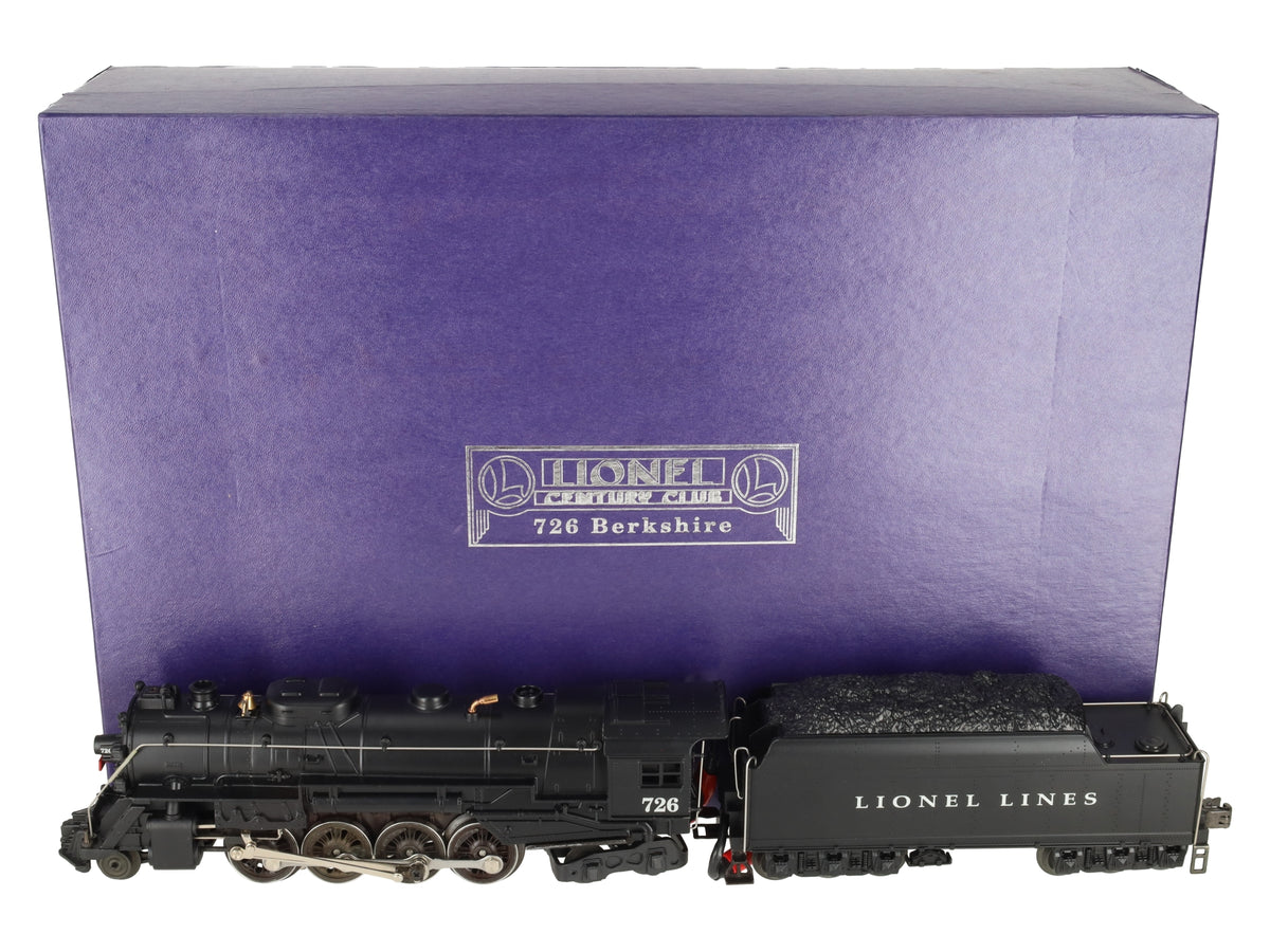 Lionel 6-18053 O Gauge Century Club Berkshire 2-8-4 Steam Loco & Tender #726 EX/Box