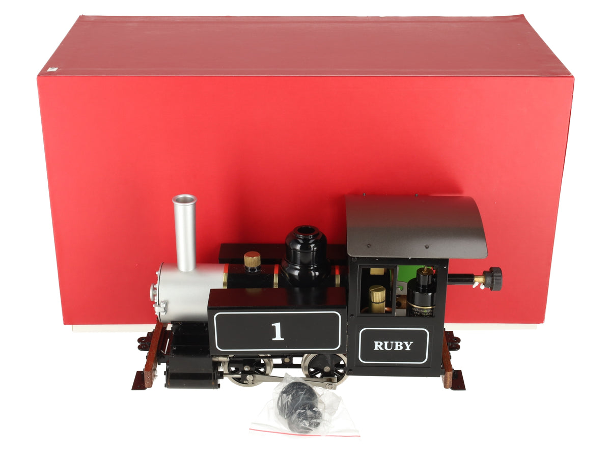 Accucraft AC77-010 1:20.3 Ruby 0-4-0 Live Steam Tank Engine #1 EX/Box