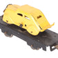 Marx 562 O Gauge Vintage Black Flatcar with Yellow Mystery Car