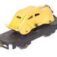 Marx 562 O Gauge Vintage Black Flatcar with Yellow Mystery Car