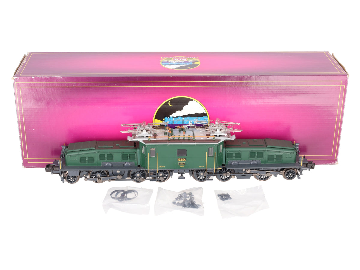 MTH 20-5638-1 Dark Green Be 6/8 II Crocodile Electric Loco #13254 with PS 2.0 LN/Box