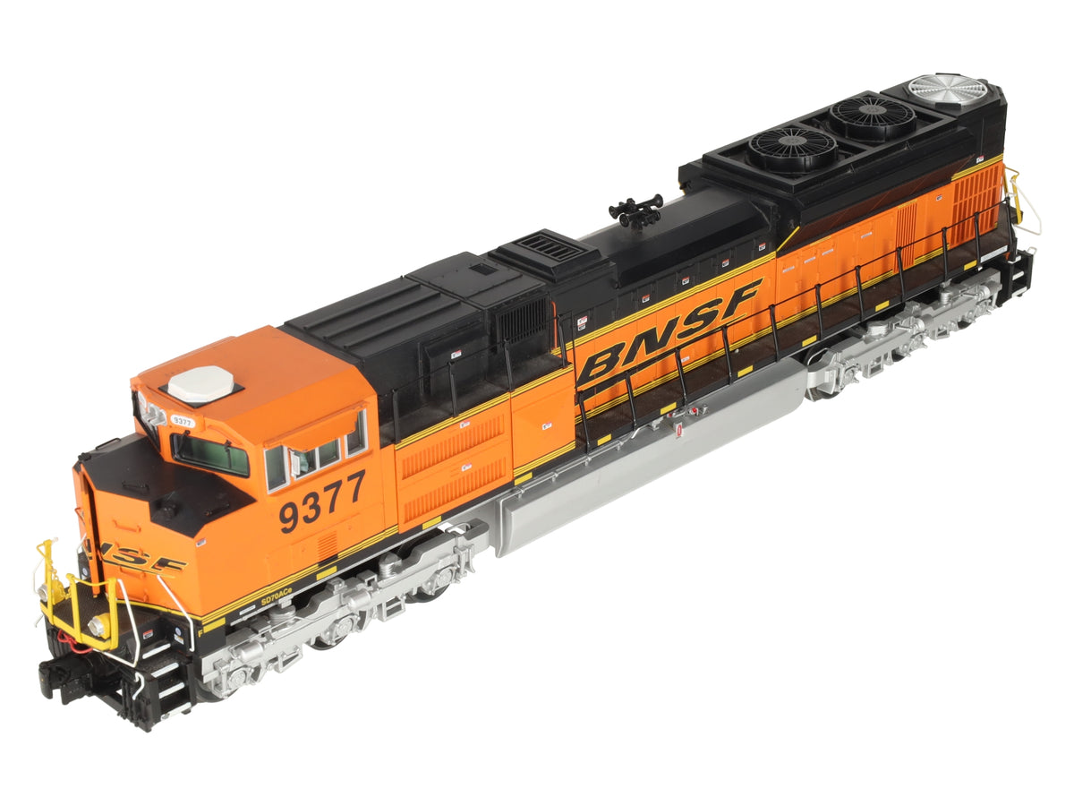 MTH 20-20426-1 O BNSF EMD SD70ACe Diesel Engine #9377 w/PS 3.0 (Hi-Rail Wheels) EX/Box