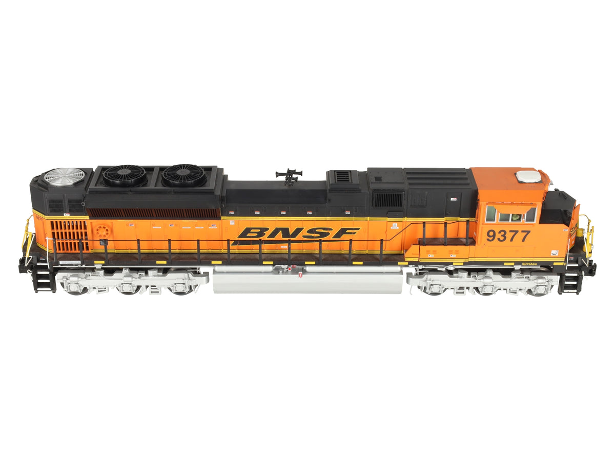 MTH 20-20426-1 O BNSF EMD SD70ACe Diesel Engine #9377 w/PS 3.0 (Hi-Rail Wheels) EX/Box