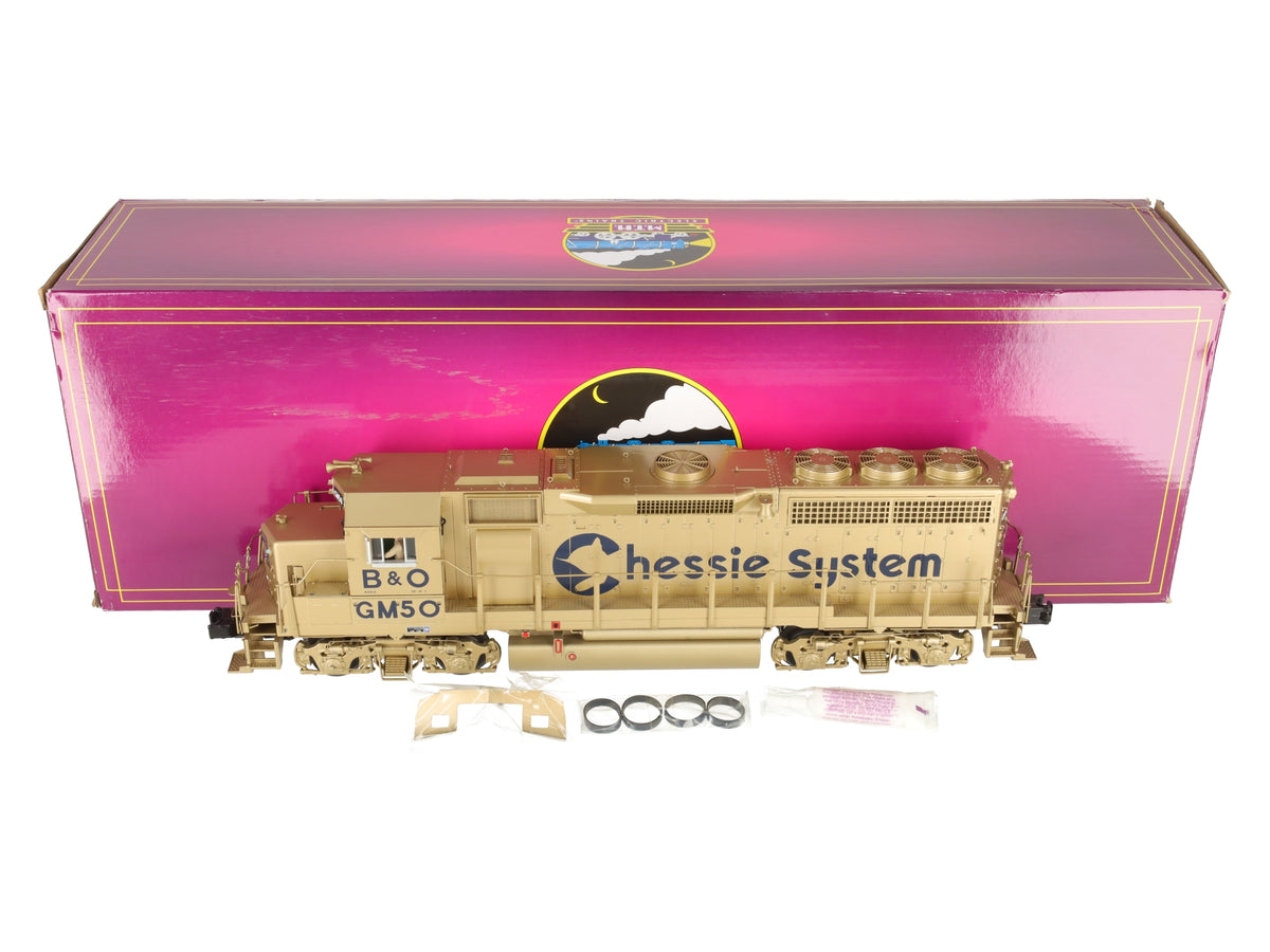 MTH 20-21025-1 O Gauge Chessie GP40 Diesel Locomotive #GM50 w/ PS3 LN/Box