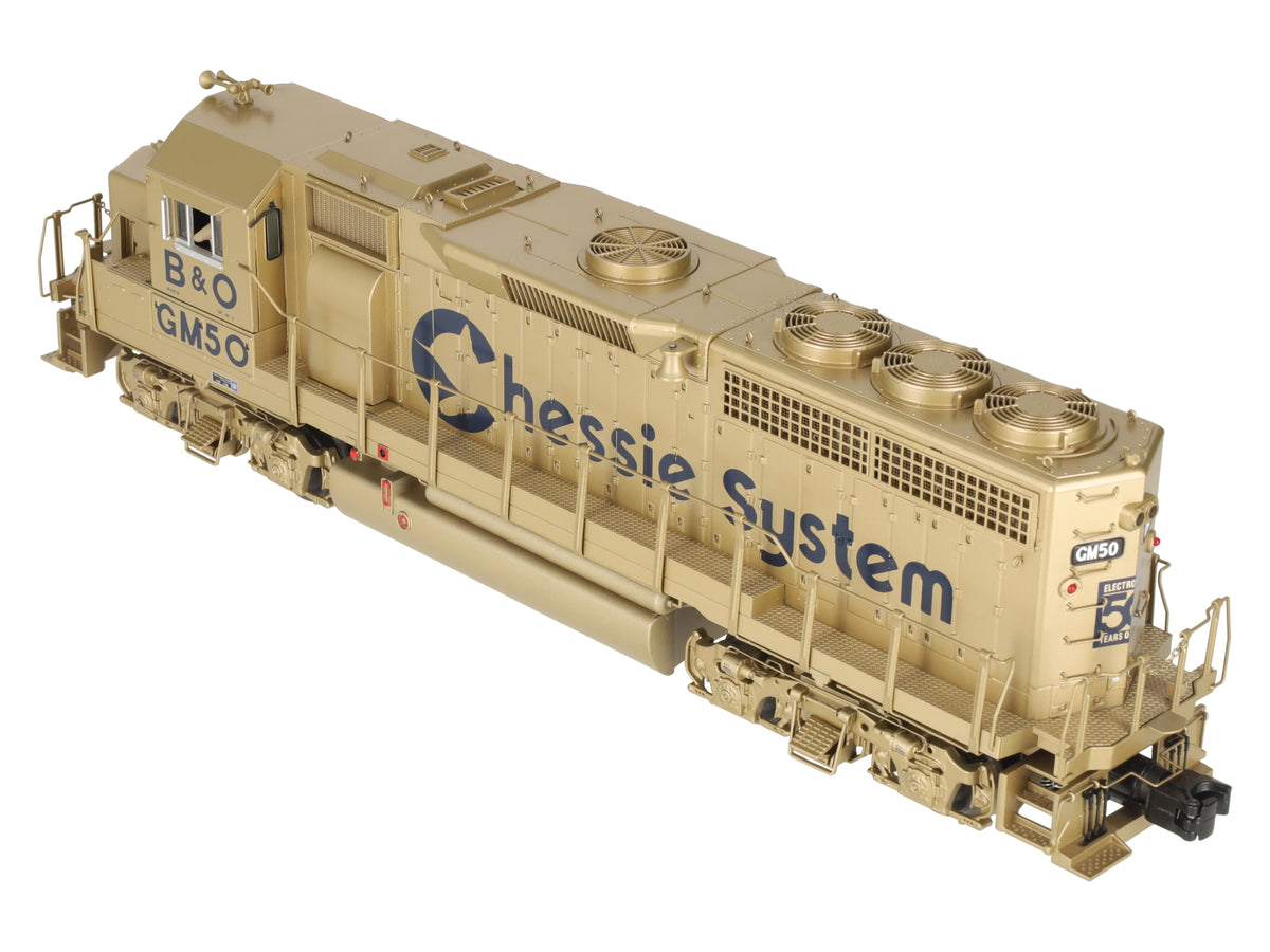 MTH 20-21025-1 O Gauge Chessie GP40 Diesel Locomotive #GM50 w/ PS3 LN/Box