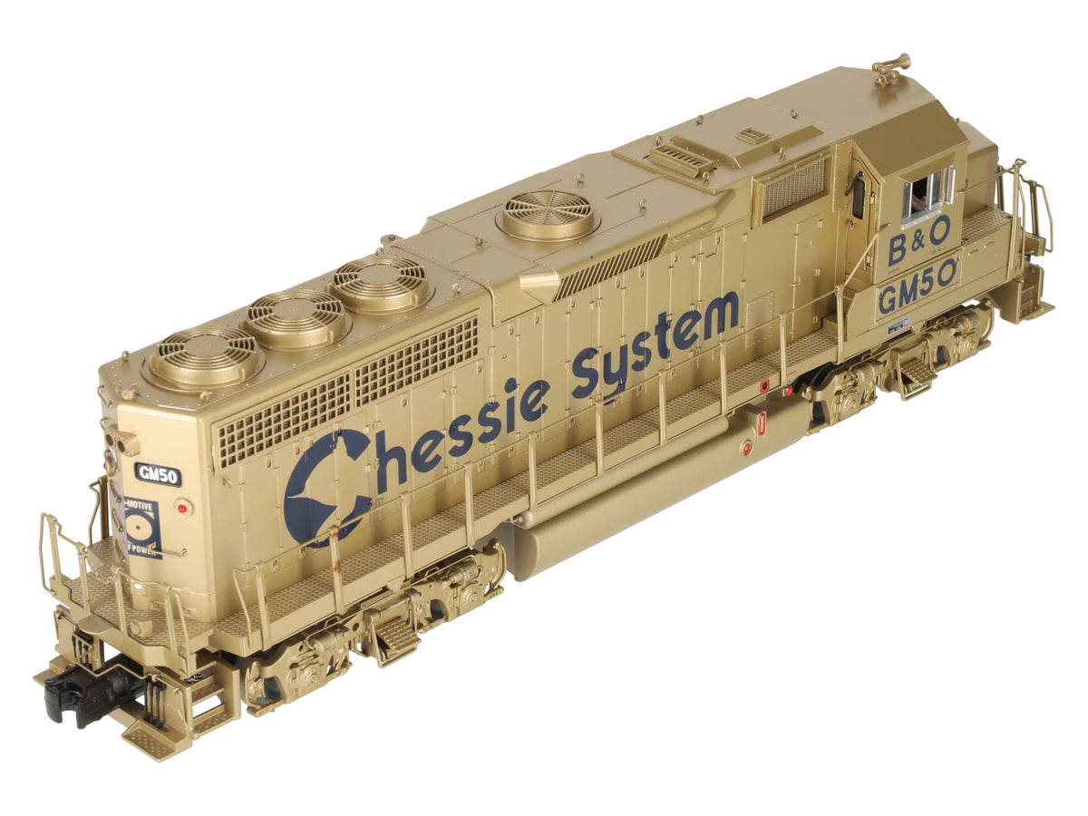 MTH 20-21025-1 O Gauge Chessie GP40 Diesel Locomotive #GM50 w/ PS3 LN/Box