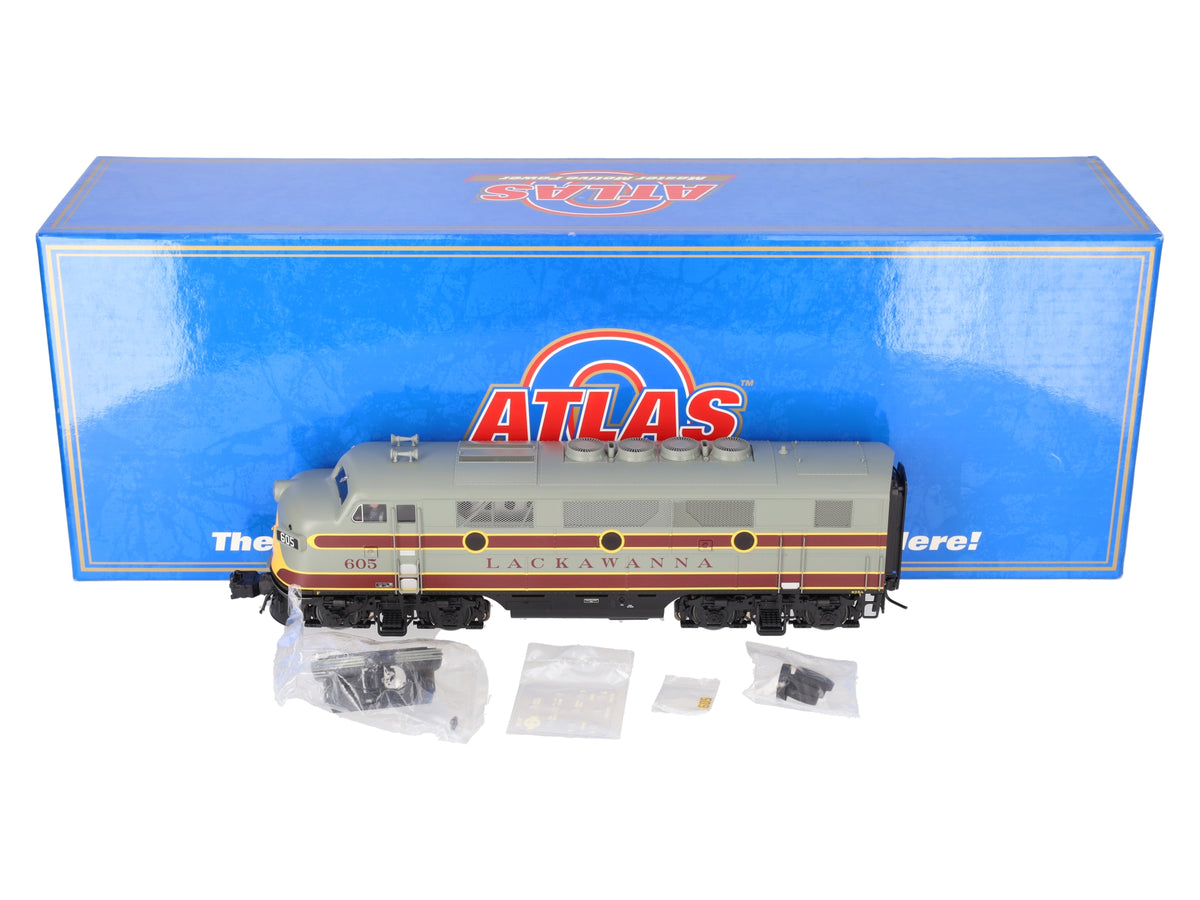 Atlas 1608-1 O Erie Lackawanna F2/F3 Diesel Locomotive w/ TMCC #605 - 3-Rail EX/Box