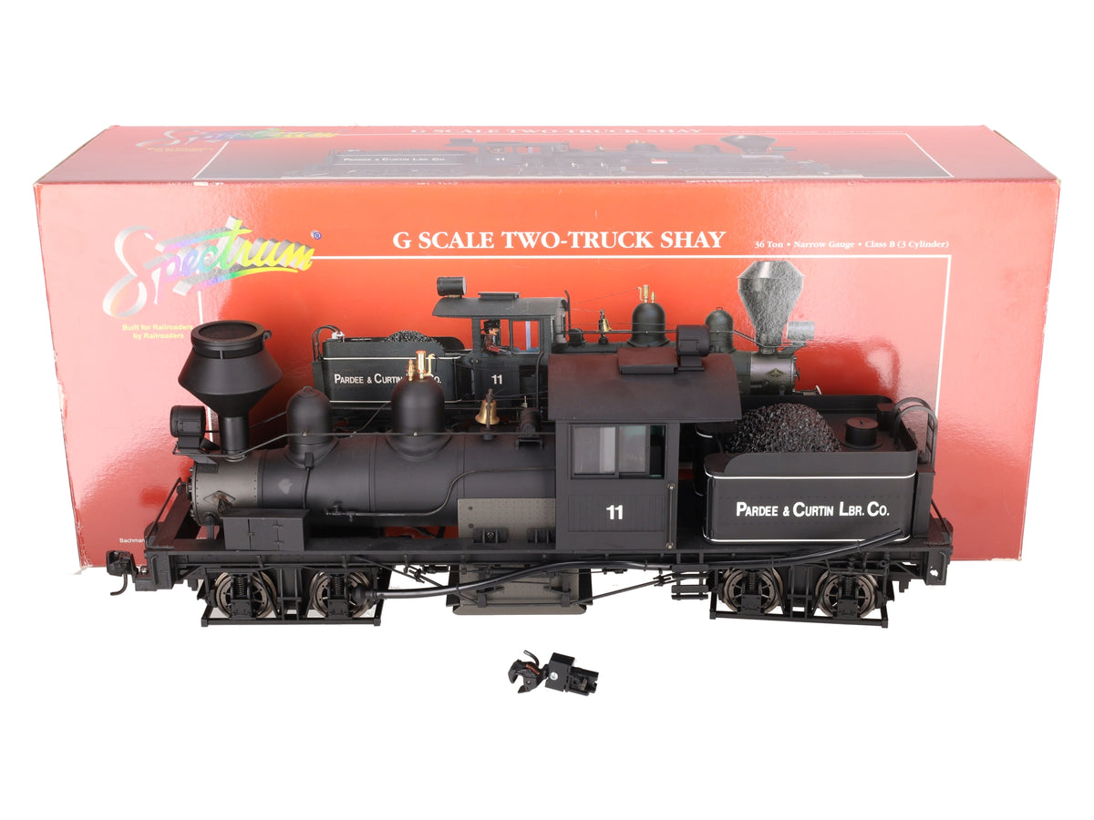 Bachmann 81196 G Pardee & Curtin Lumber Co. 2-Truck Shay Steam Locomotive #11 VG/Box
