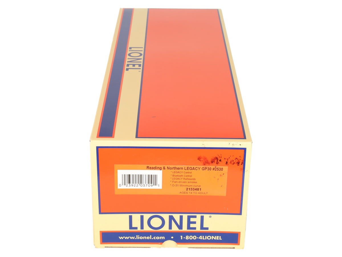 Lionel 2133481 O Gauge Reading & Northern LEGACY GP30 Diesel Locomotive #2530 EX/Box