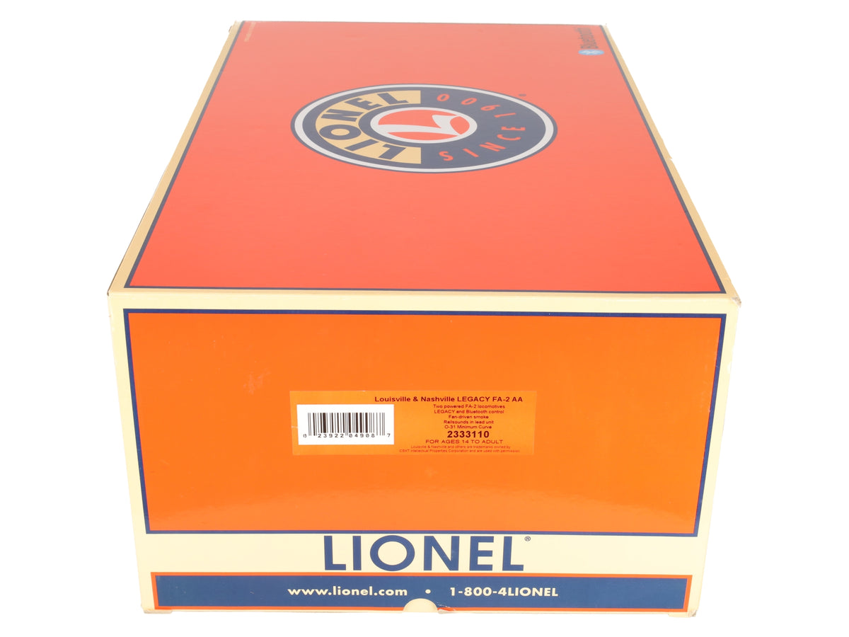 Lionel 2333110 O Gauge Louisville & Nashville LEGACY FA-2 AA Diesel Set #311/314 EX/Box