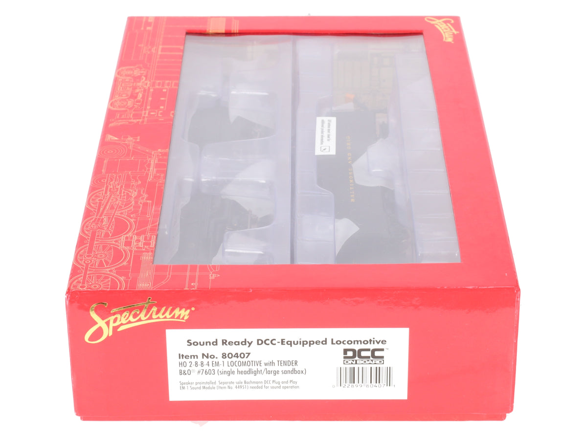 Bachmann 80407 HO Baltimore & Ohio EM-1 2-8-8-4 Steam Engine #7603/DCC EX/Box