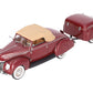 Franklin Mint 1:24 Diecast 1939 Ford Convertible With Trailer D4C EX/Box