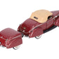 Franklin Mint 1:24 Diecast 1939 Ford Convertible With Trailer D4C EX/Box