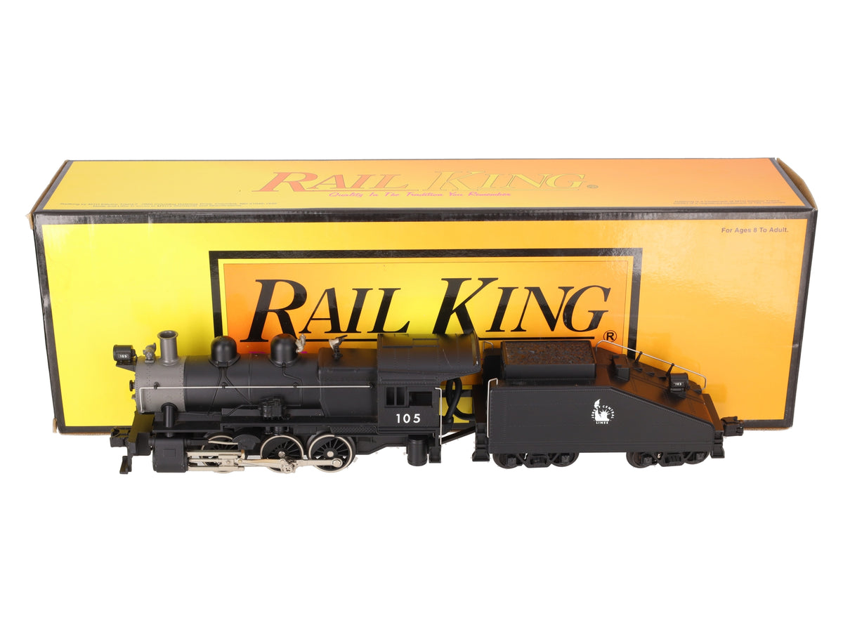MTH 30-1202-1 O Gauge Jersey Central Switcher Steam Engine #105 w/ PS2 EX/Box