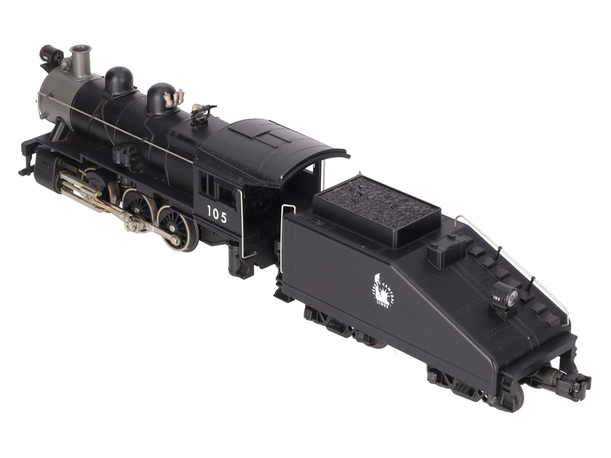MTH 30-1202-1 O Gauge Jersey Central Switcher Steam Engine #105 w/ PS2 EX/Box