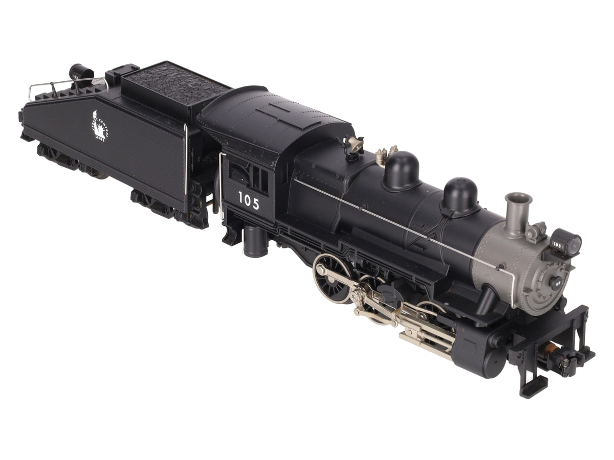 MTH 30-1202-1 O Gauge Jersey Central Switcher Steam Engine #105 w/ PS2 EX/Box