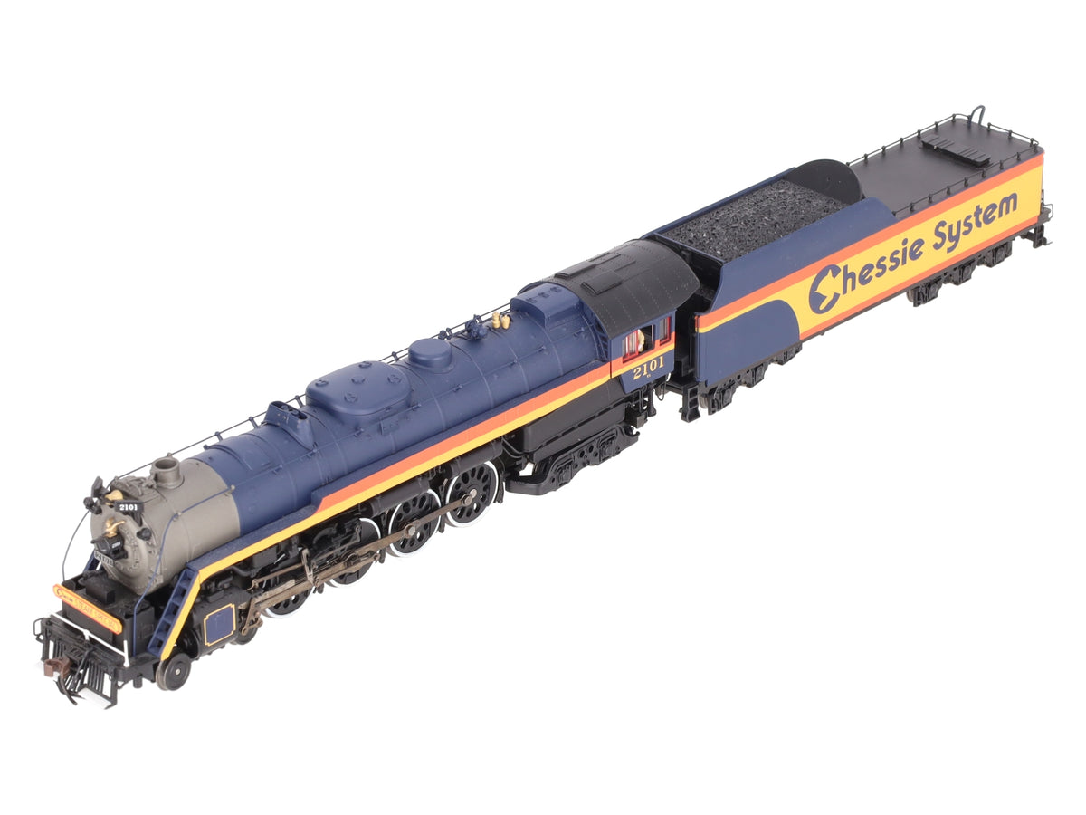 Precision Craft Models 591 HO Chessie T-1 4-8-4 Loco w/ Tender #2101 w/ Sound