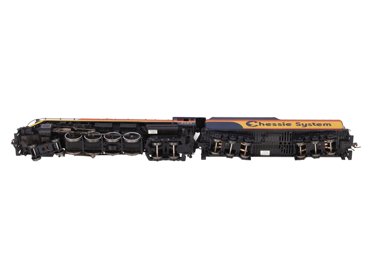 Precision Craft Models 591 HO Chessie T-1 4-8-4 Loco w/ Tender #2101 w/ Sound