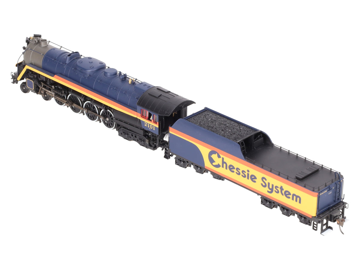 Precision Craft Models 591 HO Chessie T-1 4-8-4 Loco w/ Tender #2101 w/ Sound