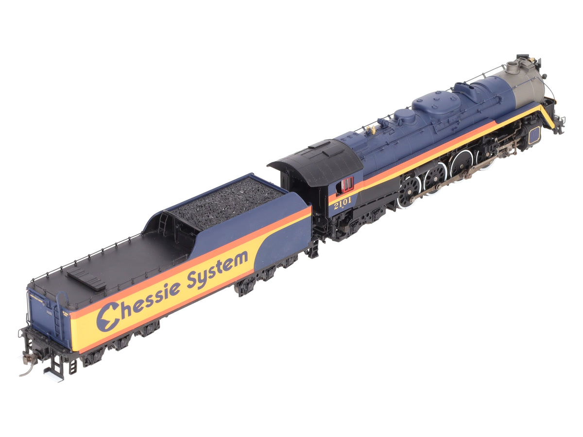Precision Craft Models 591 HO Chessie T-1 4-8-4 Loco w/ Tender #2101 w/ Sound