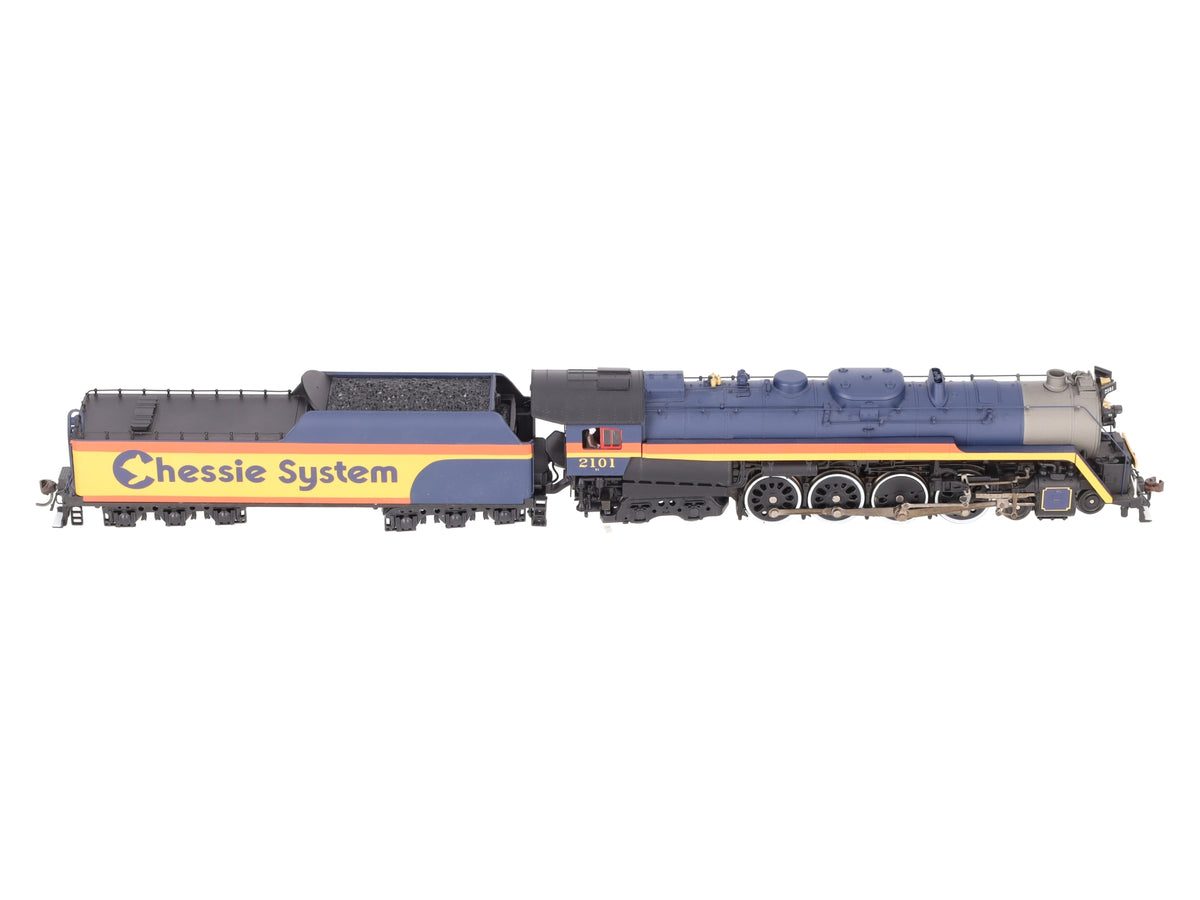 Precision Craft Models 591 HO Chessie T-1 4-8-4 Loco w/ Tender #2101 w/ Sound