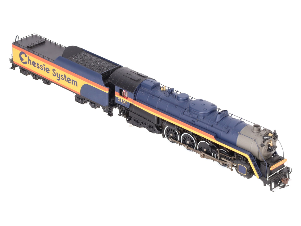 Precision Craft Models 591 HO Chessie T-1 4-8-4 Loco w/ Tender #2101 w/ Sound