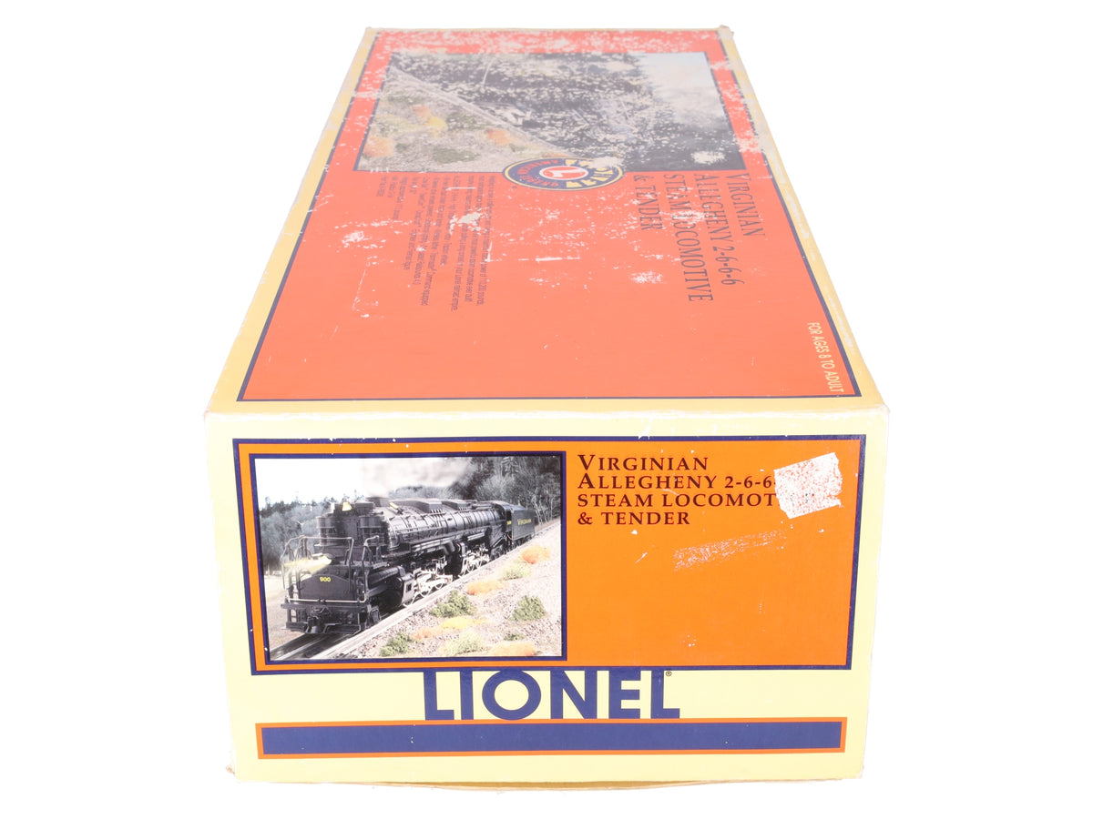 Lionel 6-28028 O Virginian 2-6-6-6 Allegheny Steam Locomotive & Tender #900 EX/Box