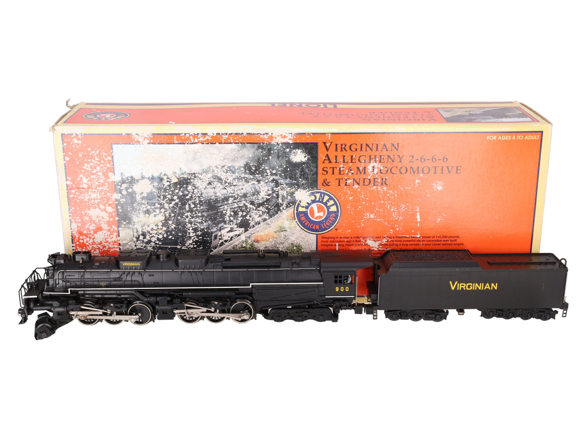 Lionel 6-28028 O Virginian 2-6-6-6 Allegheny Steam Locomotive & Tender #900 EX/Box