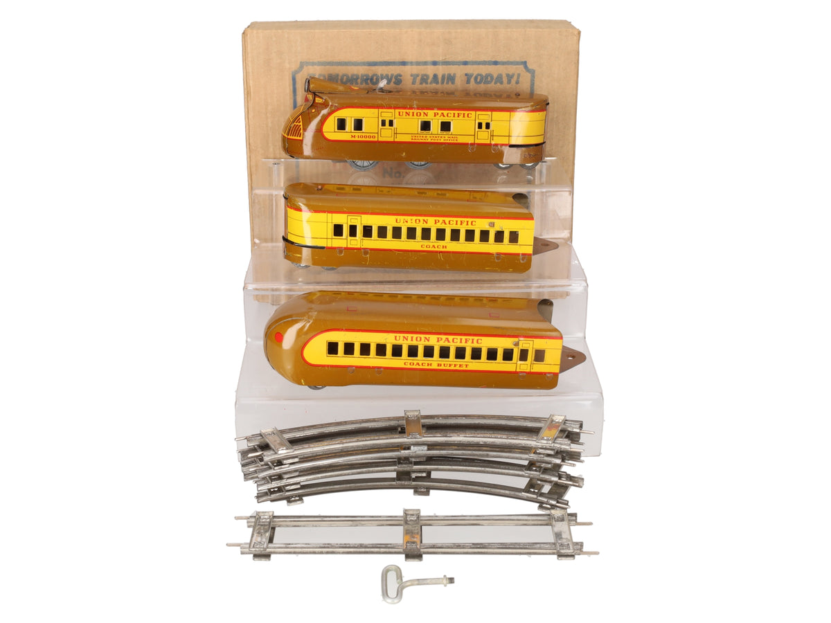 Marx M10000 Vintage O Union Pacific Multi Piece Streamline 3-Car Set/Box