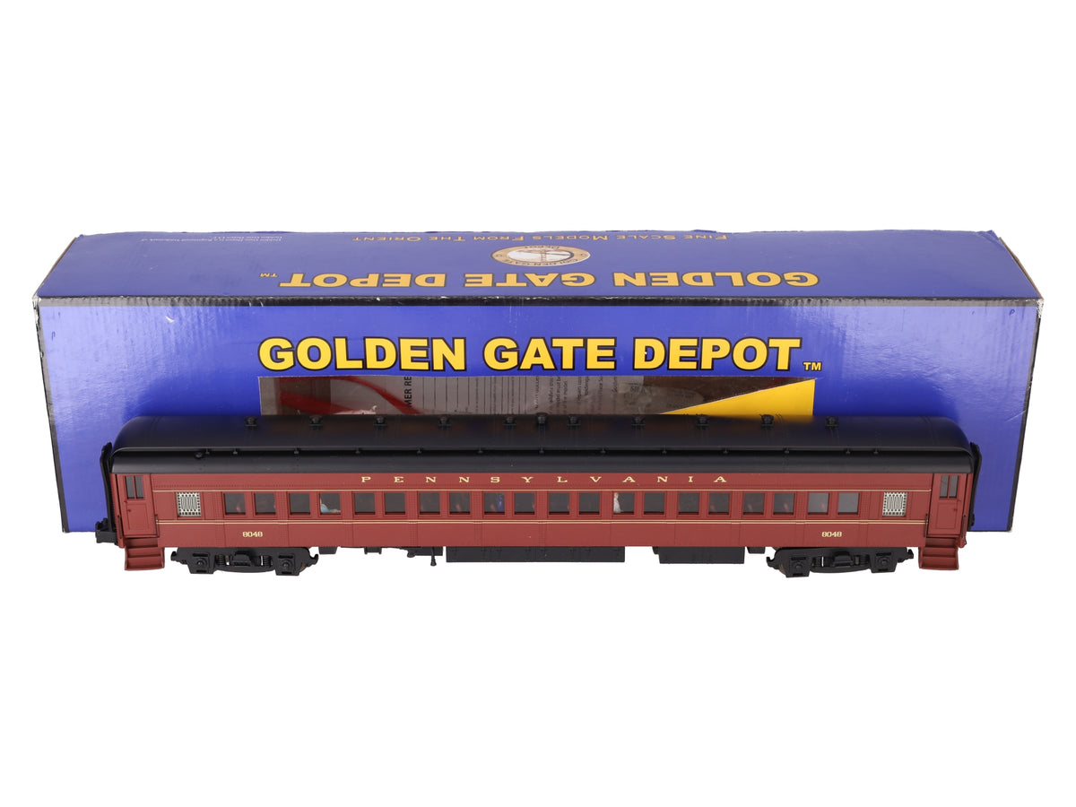 Golden Gate Depot 8 O Gauge Pennsylvania 80' Heavy Weight Coach #8048 (3 Rail) EX/Box