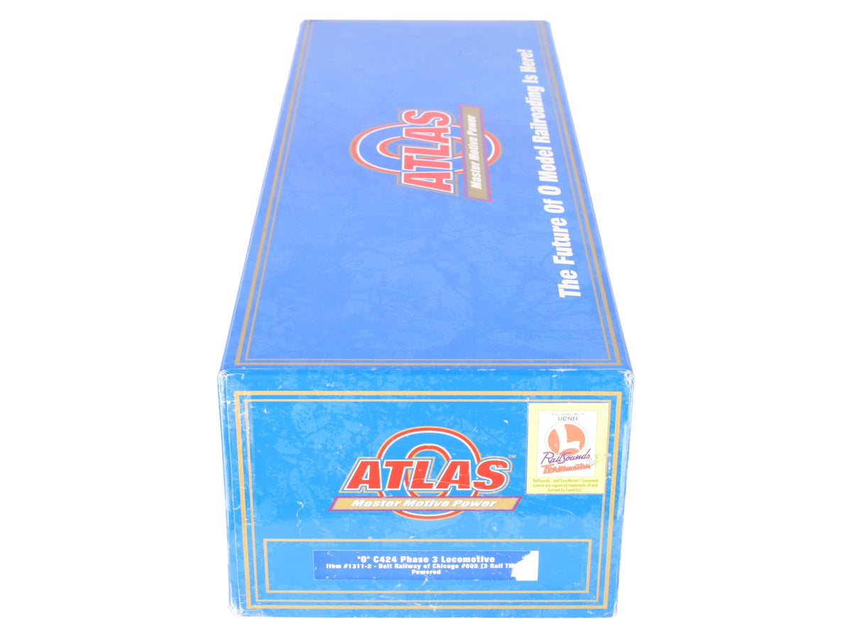 Atlas 1311-2 O Belt Railway Chicago C424 Phase 3 Locomotive w/TMCC #605 (3 Rail) EX/Box