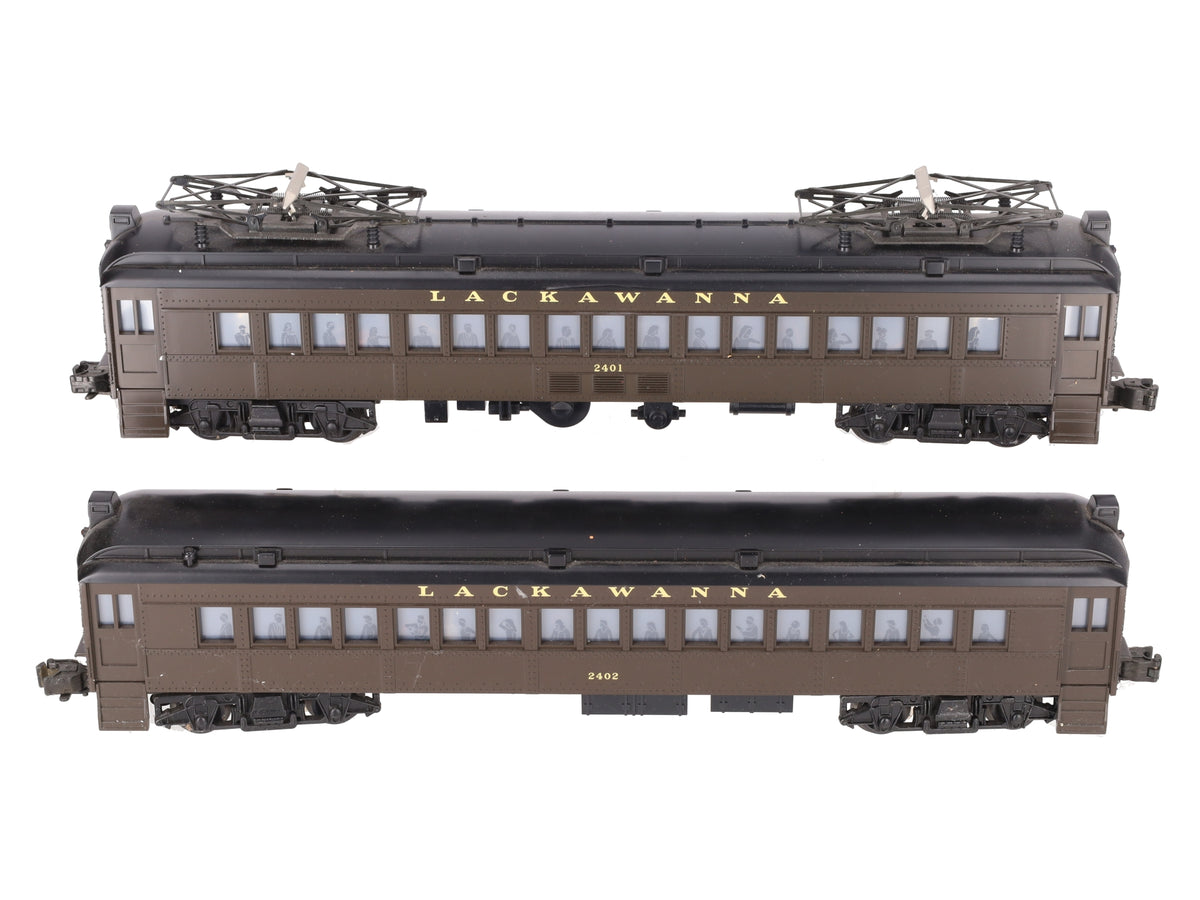 Lionel 6-18304 O Gauge Lackawanna Multiple-Unit Powered Commuter Cars Set EX/Box