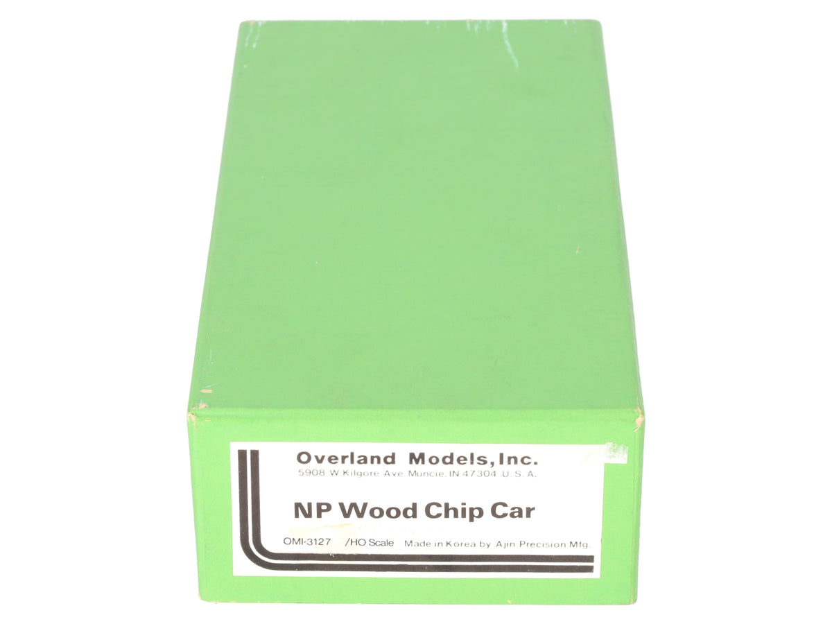 Overland 3127 HO BRASS Custom Decorated Northern Pacific Wood Chip Car #119604/Box