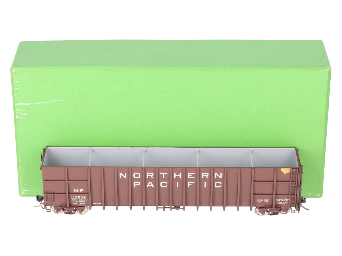 Overland 3127 HO BRASS Custom Decorated Northern Pacific Wood Chip Car #119604/Box