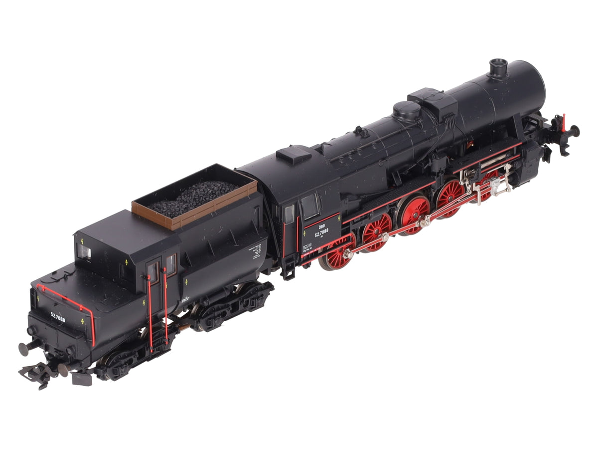 Marklin 3416 HO Scale OBB BR 52 Steam Locomotive & Tender #527080 EX/Box
