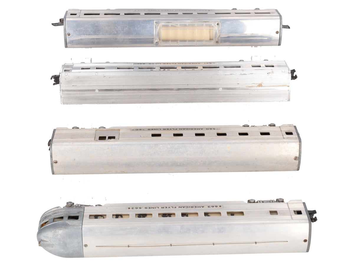 American Flyer S Gauge Vintage AFL Passenger Cars: 660, 661, 662, 663 [4]