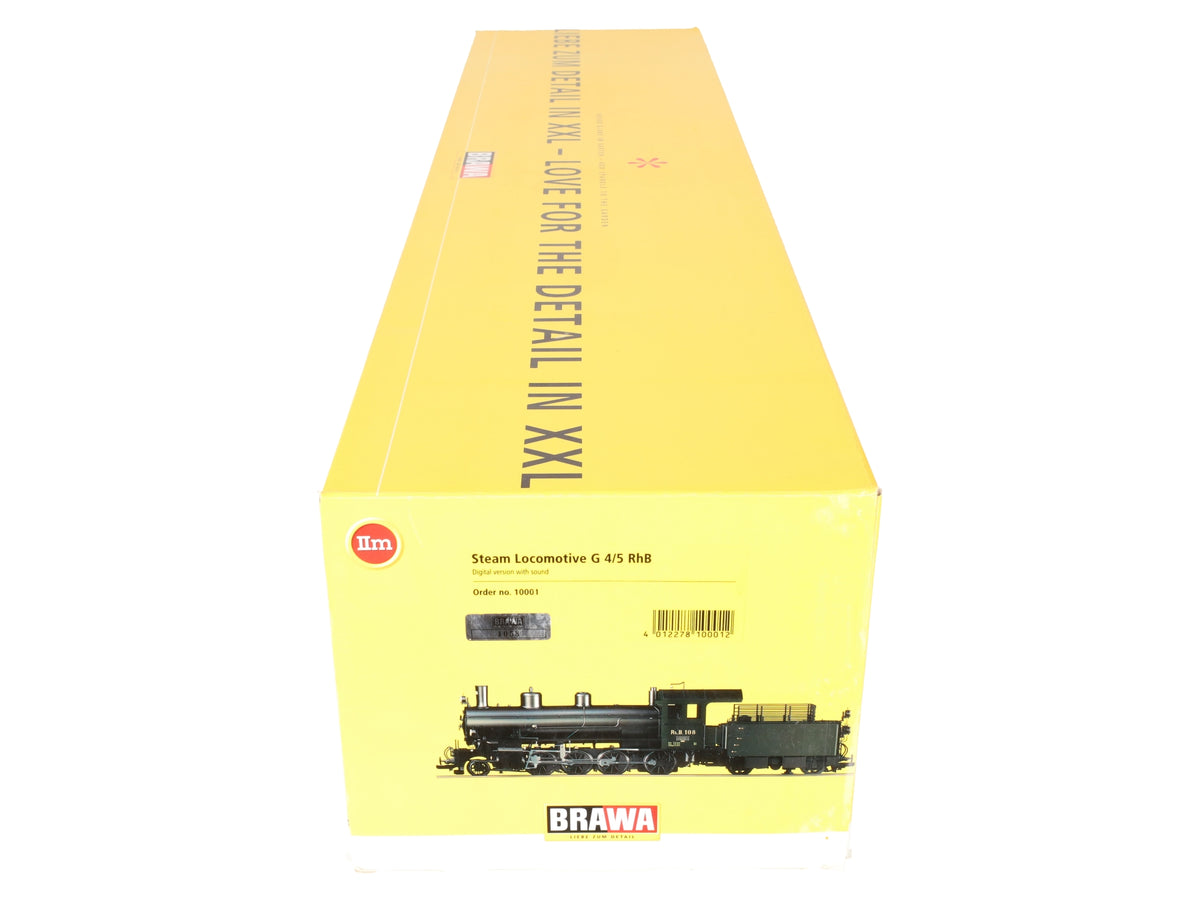 Brawa 10001 G4/5 RhB 2-6-2 Steam Locomotive (Digital w/Sound) EX/Box