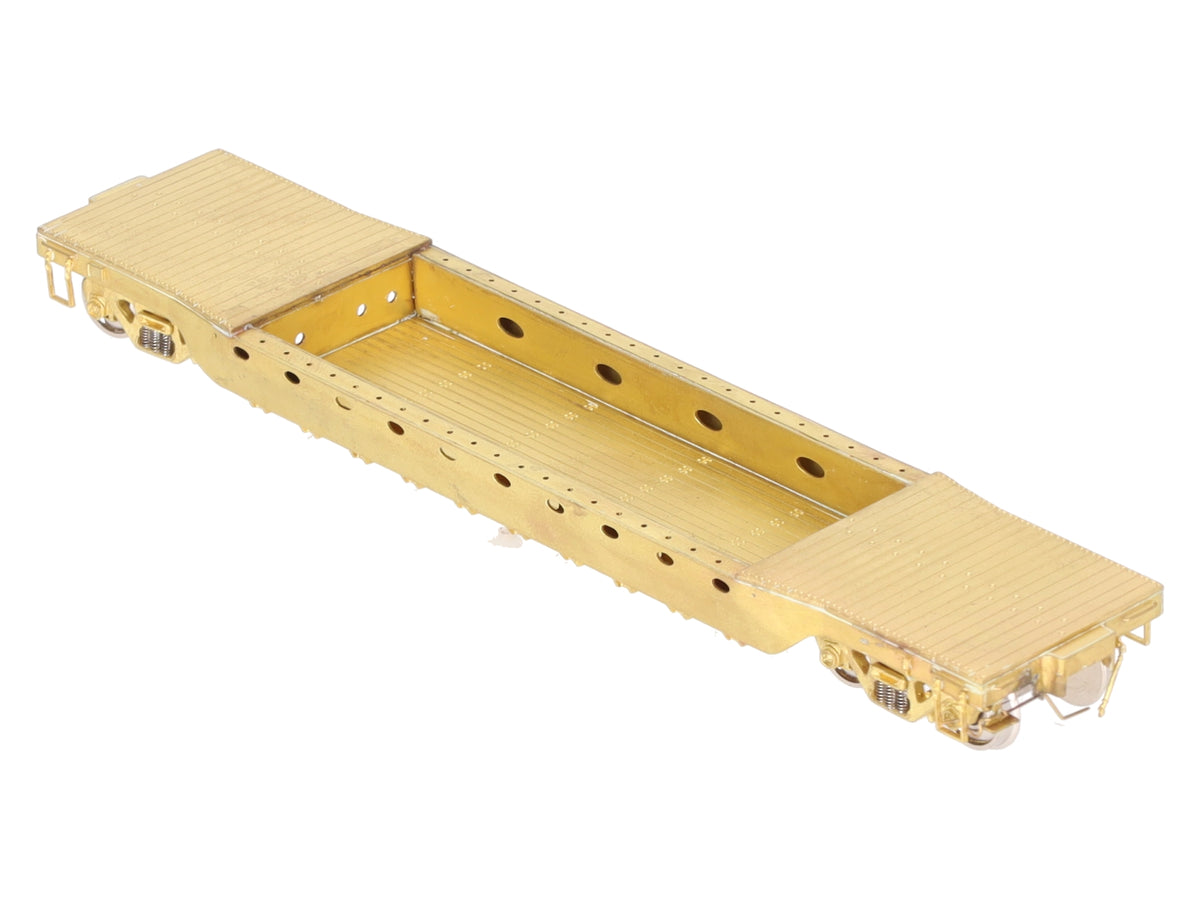 Overland 3036 HO Brass PRR 46' Deep Well Flatcar #435455 EX/Box