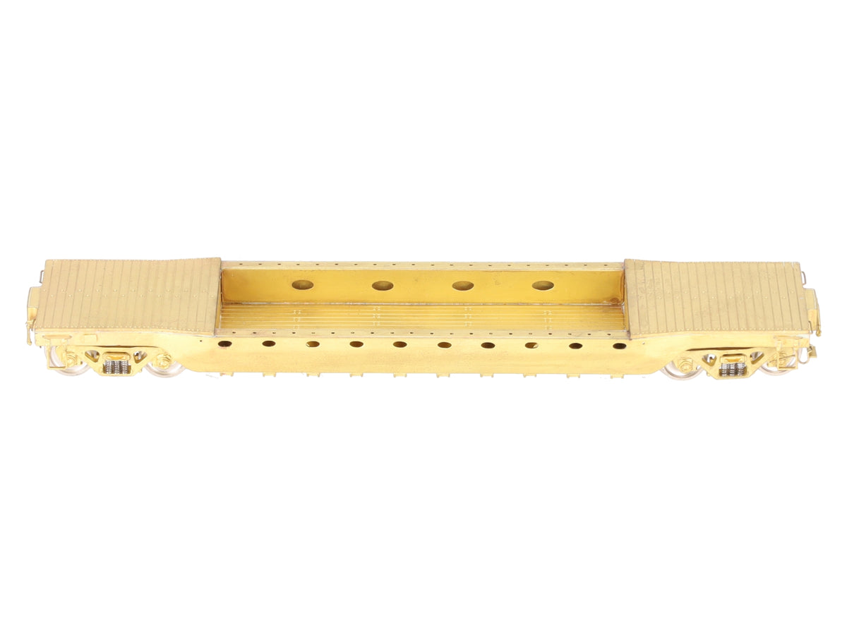 Overland 3036 HO Brass PRR 46' Deep Well Flatcar #435455 EX/Box