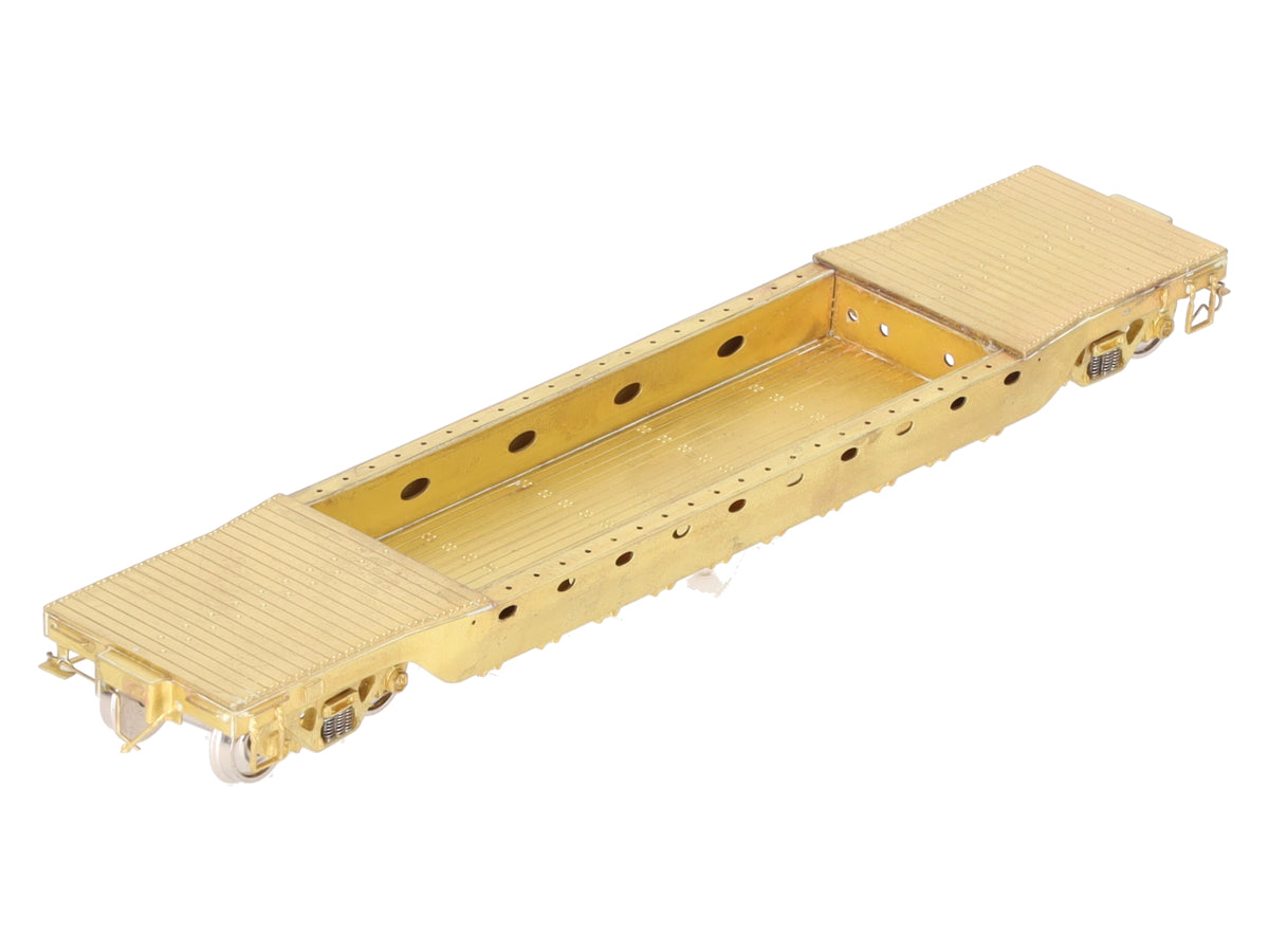 Overland 3036 HO Brass PRR 46' Deep Well Flatcar #435455 EX/Box