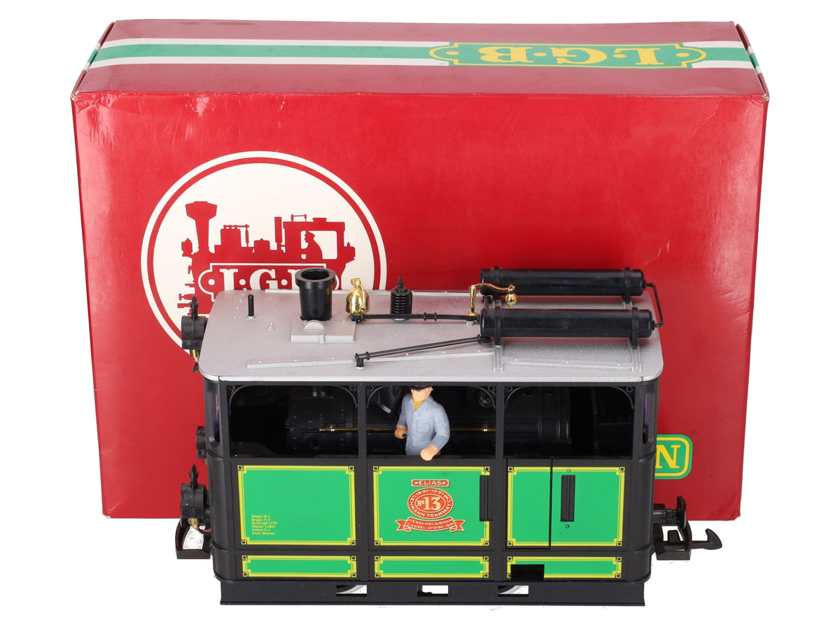 LGB 2150 G Scale Elias Henschel & Sohn Steam Tram Locomotive #13 EX/Box