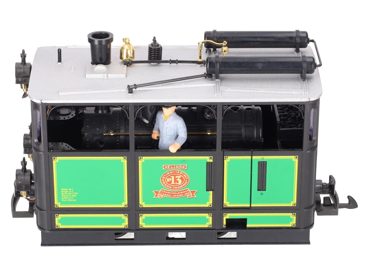 LGB 2150 G Scale Elias Henschel & Sohn Steam Tram Locomotive #13 EX/Box