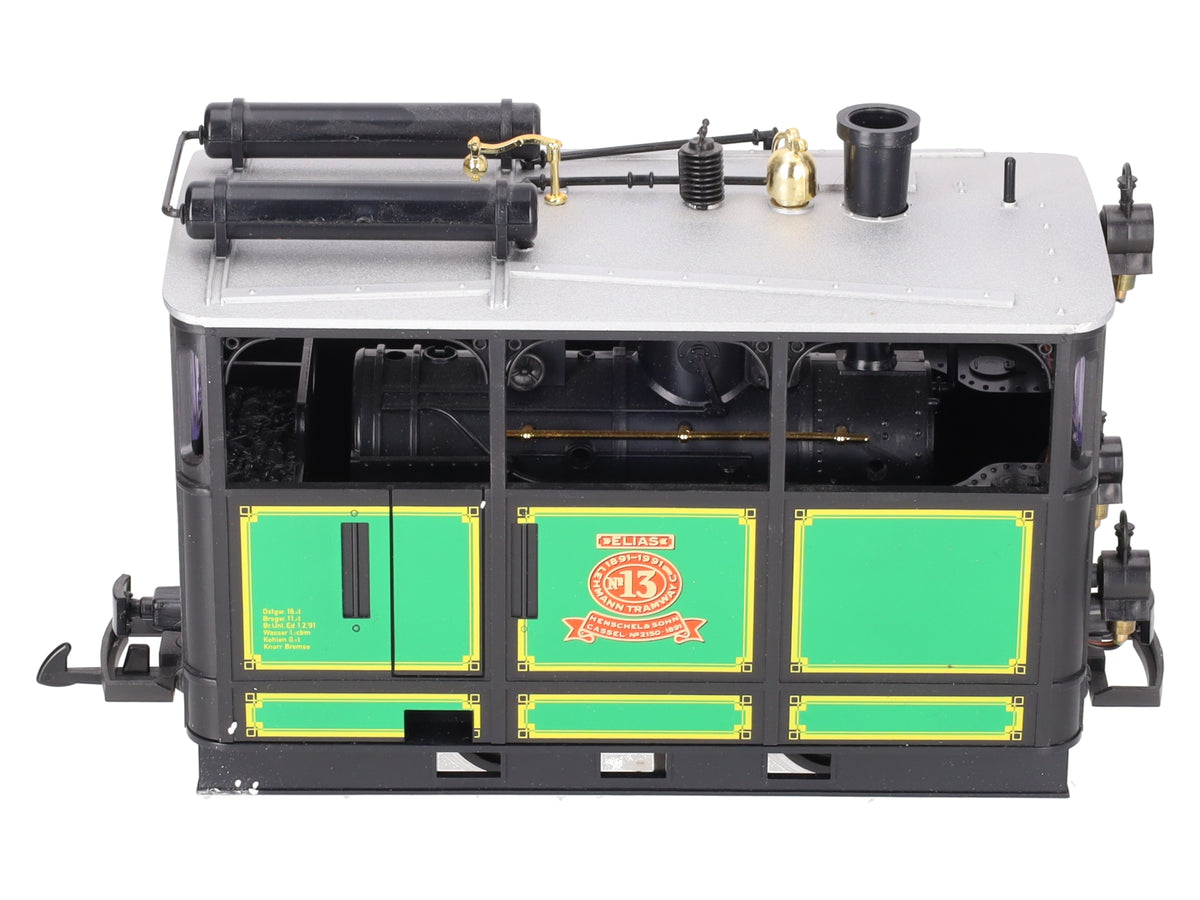 LGB 2150 G Scale Elias Henschel & Sohn Steam Tram Locomotive #13 EX/Box