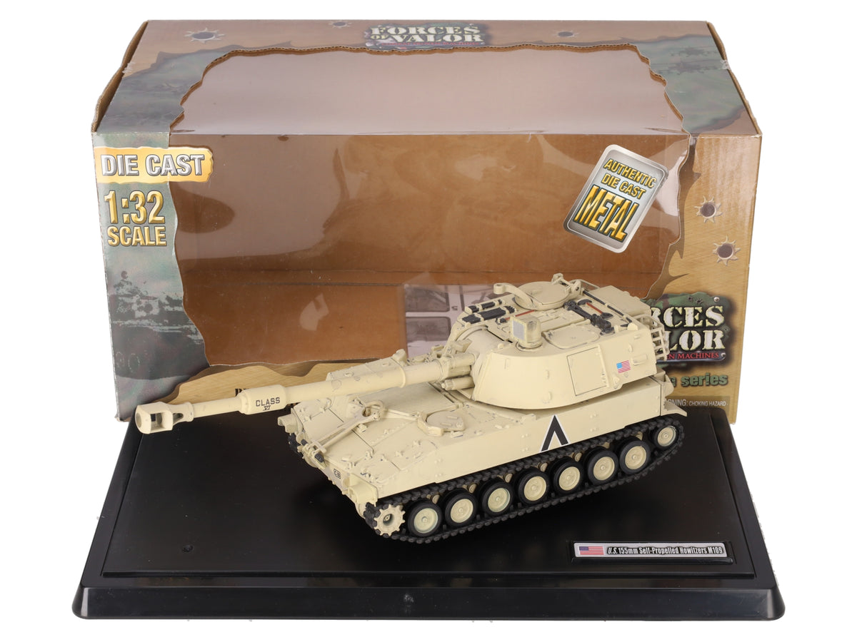 Forces of Valor 90021 1:32 Diecast U.S. 155mm Self-Propelled Howitzers M109 LN/Box