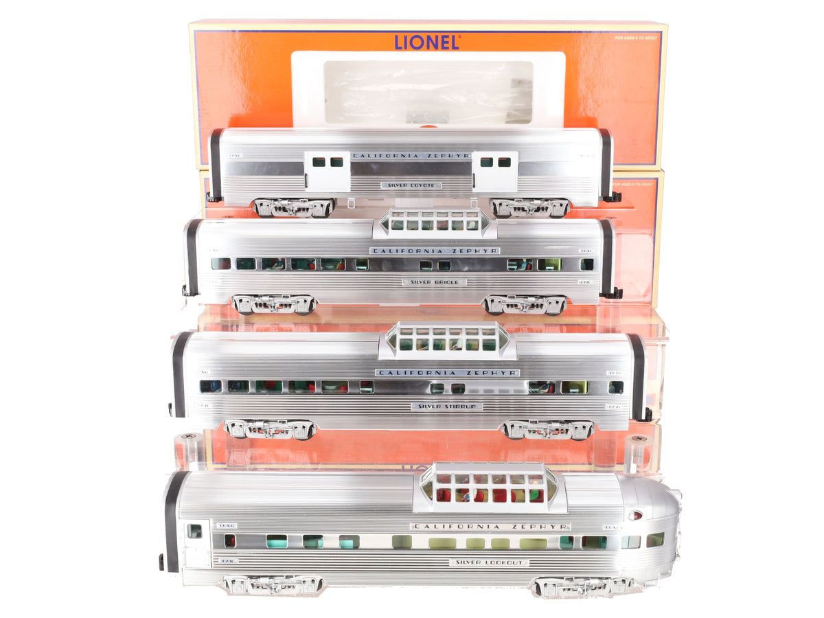 Lionel 6-15311 CB&Q California Zephyr 15" Passenger Cars (Set of 4) LN/Box