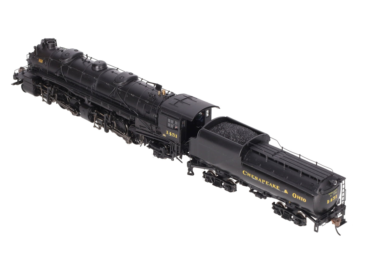 Bachmann 82621 HO C&O 2-6-6-2 Steam Loco & VC12 Tender #1451 w/ DCC & Sound VG/Box